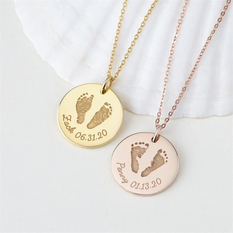 Baby Footprint Necklace