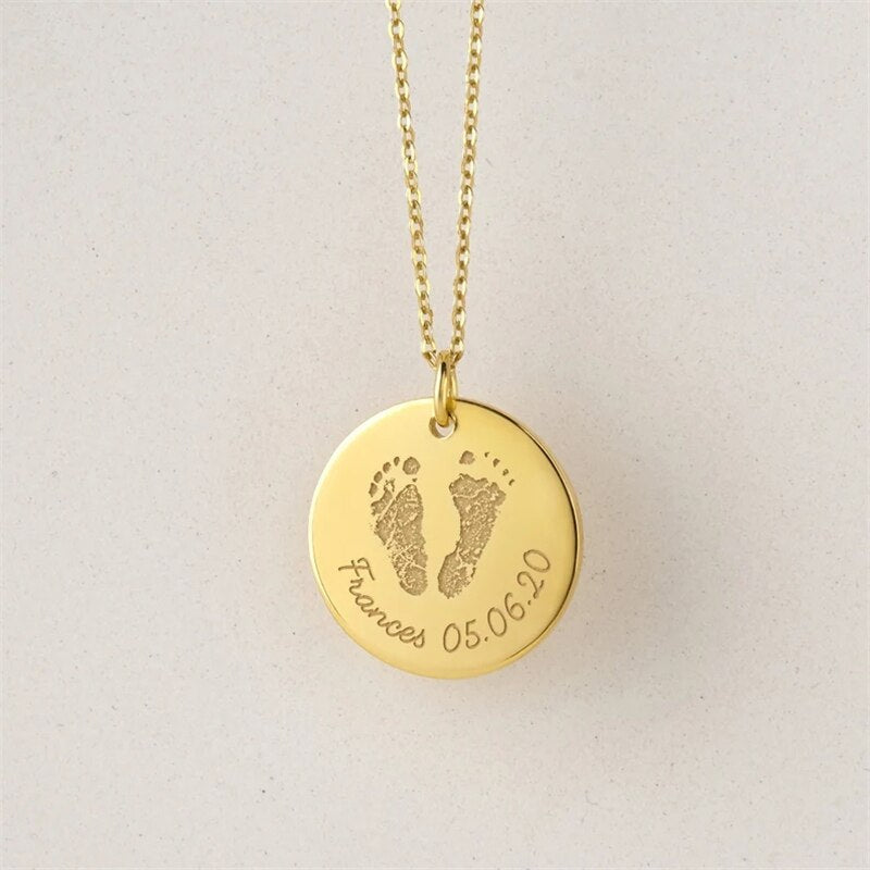 Baby Footprint Necklace