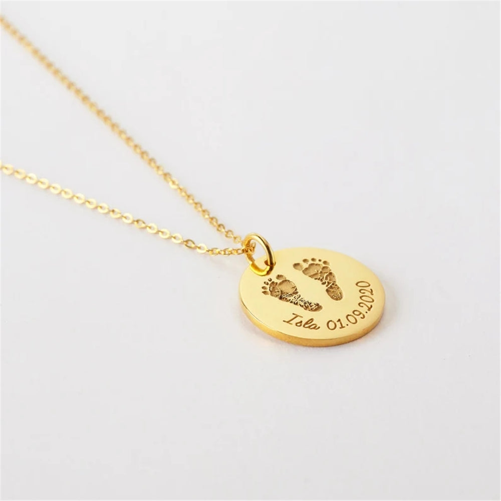 Baby Handprint/Footprint Necklace