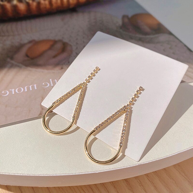 14k Real Gold Plated Geometric Earrings