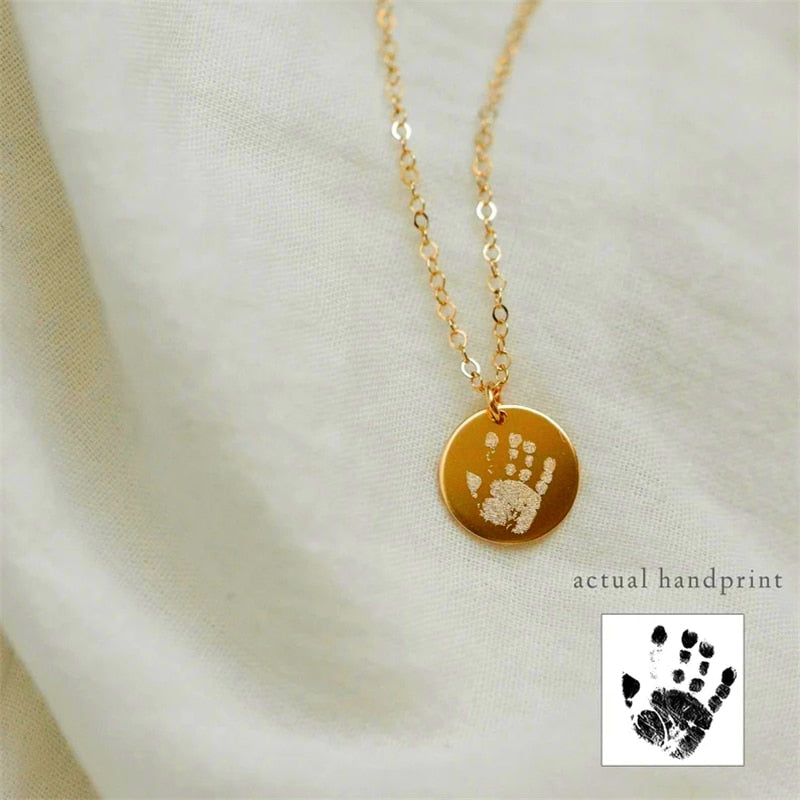 Baby Handprint/Footprint Necklace