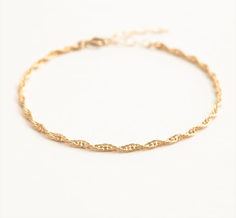 14K Gold Minimalist Bracelet